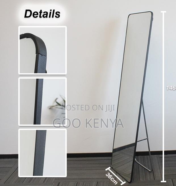 Home Mirror; Luxury Aluminium Frame Floor Mirror – Full Body View - thumbnail 2