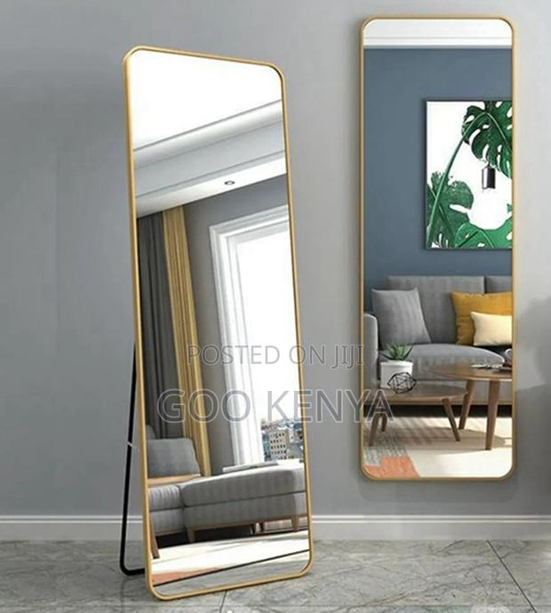 Home Mirror; Luxury Aluminium Frame Floor Mirror – Full Body View - thumbnail 3