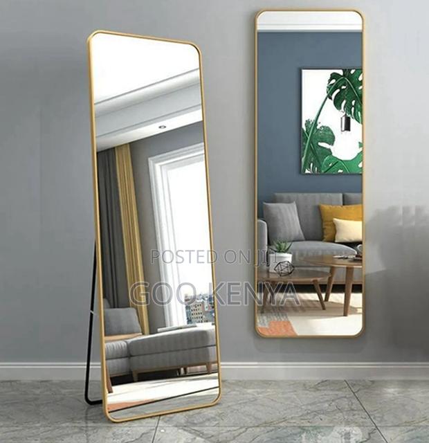 Home Mirror; Luxury Aluminium Frame Floor Mirror – Full Body View - thumbnail 4
