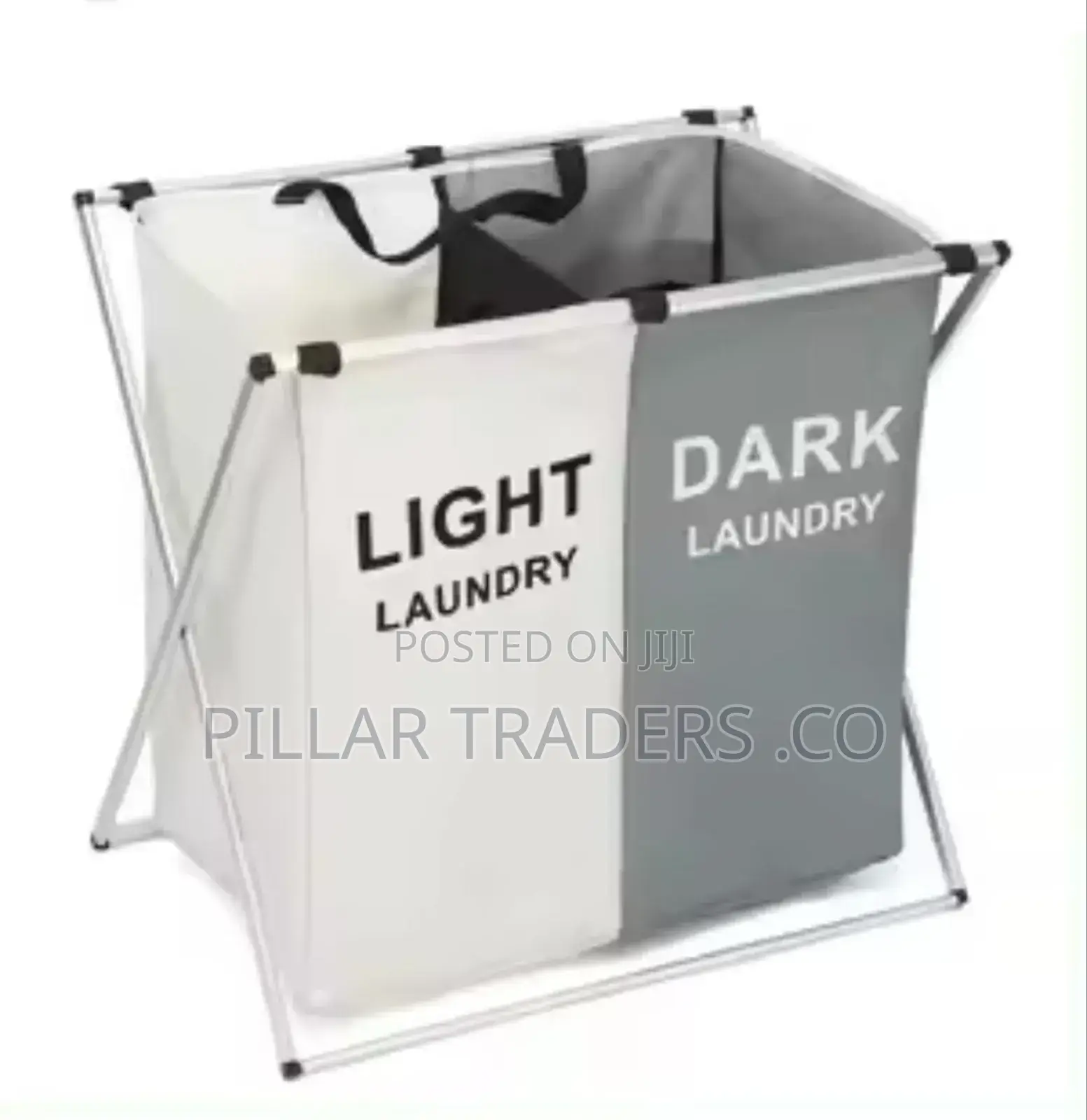 2grid Compartment Foldable Laundry Basket