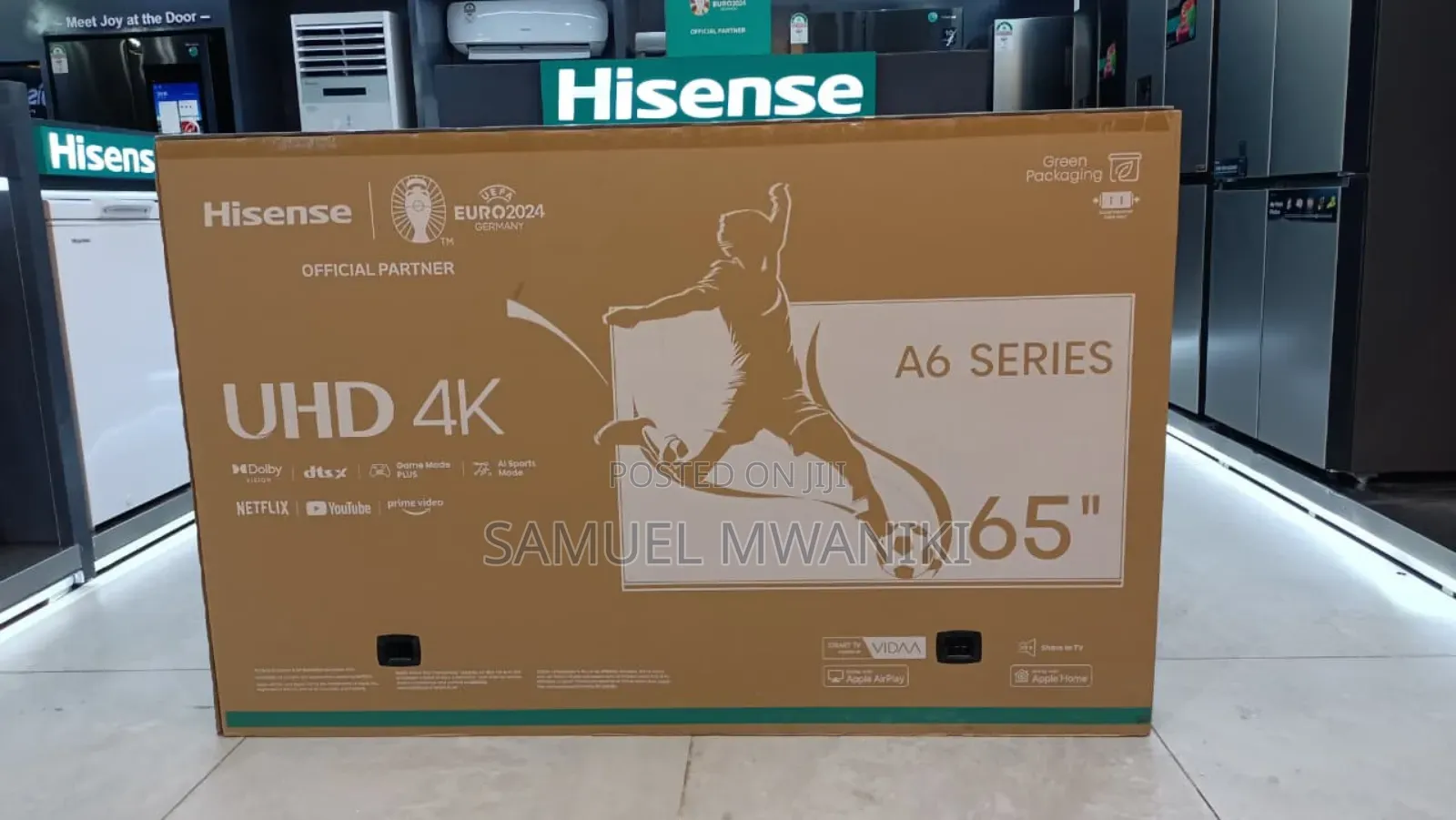 Hisense 65" Smart Uhd Frameless Smart Tv A6q Latest Model