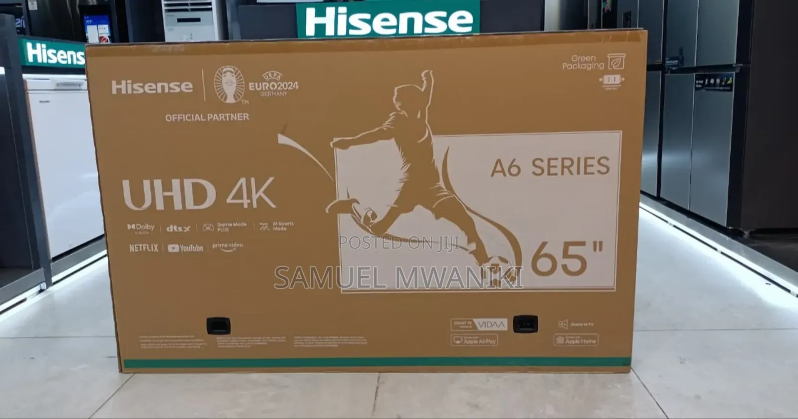 Hisense 65" Smart Uhd Frameless Smart Tv A6q Latest Model