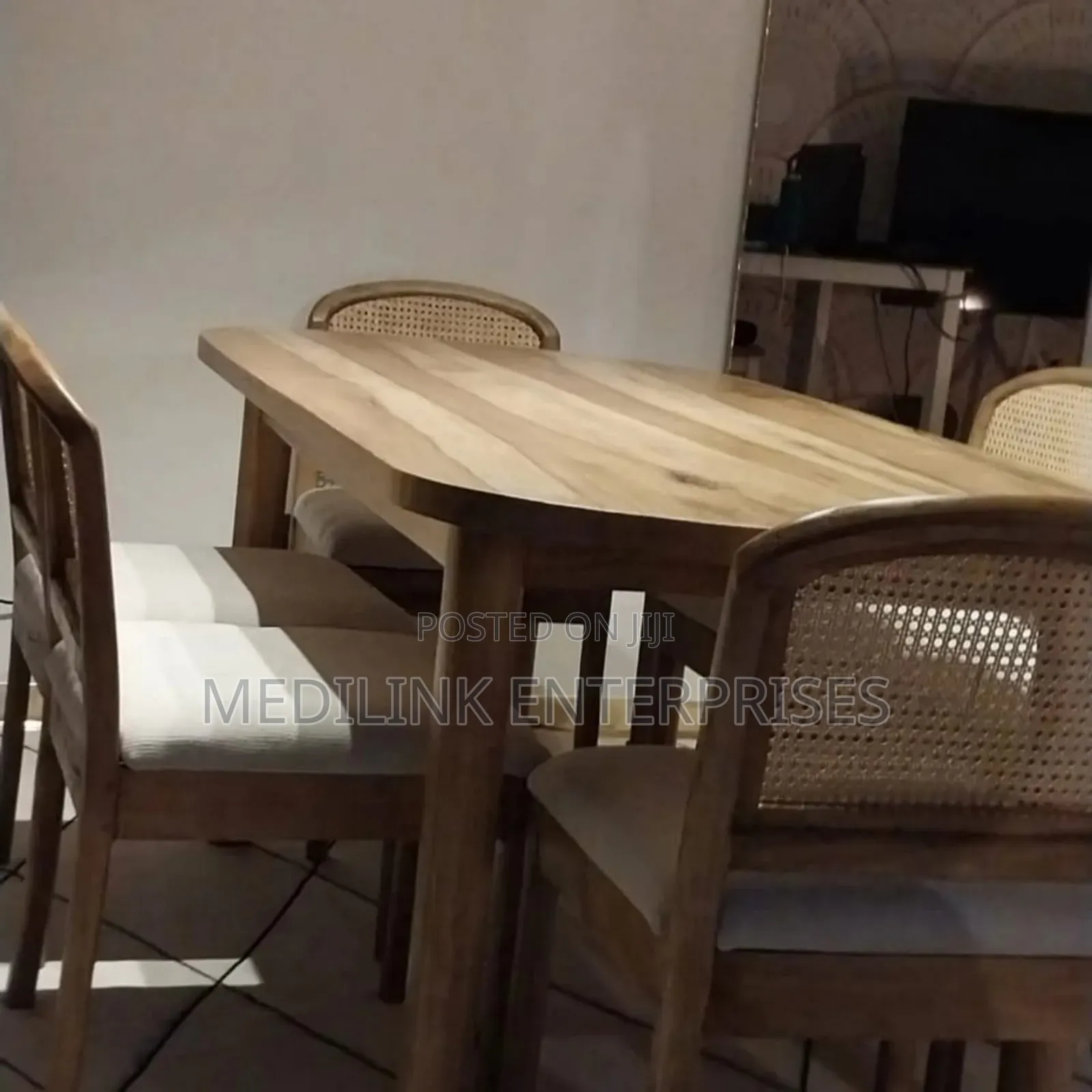 Rattaned Coup Design Dinning Table Set