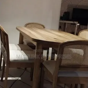 Rattaned Coup Design Dinning Table Set