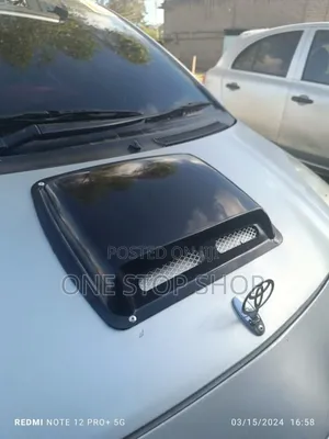 Brand New Black Bonnet Centre Scoop Vent