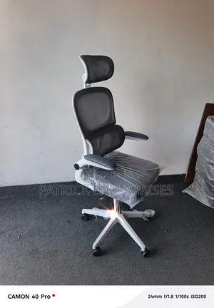 Orthopedic Double Back Office Chair White Color