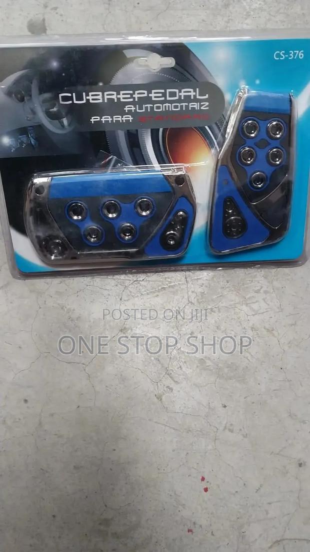 Automatic Blue Black Nonslip Pedal Covers