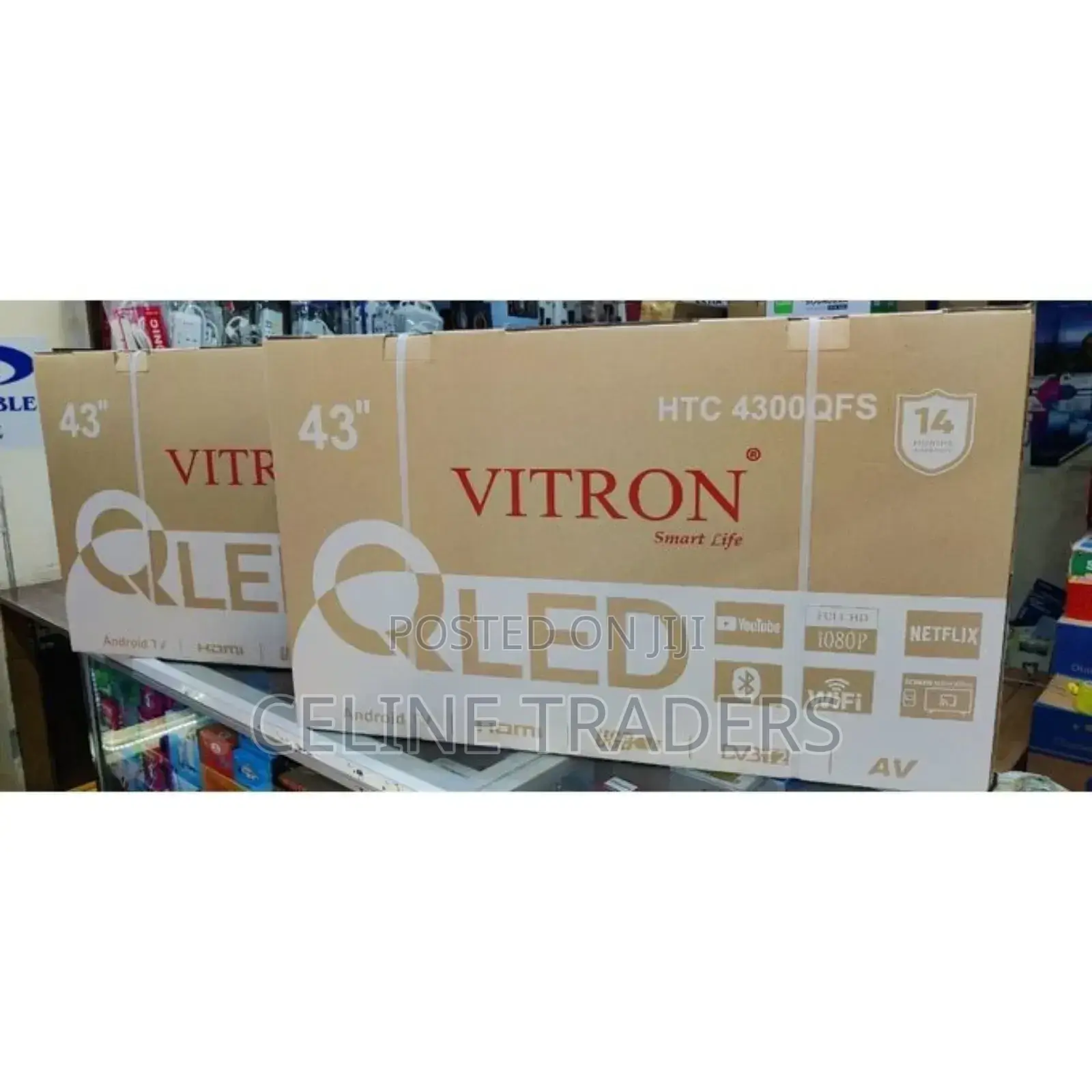 Vitron 43" Qled Smart Android Tv – Htc4300qfs