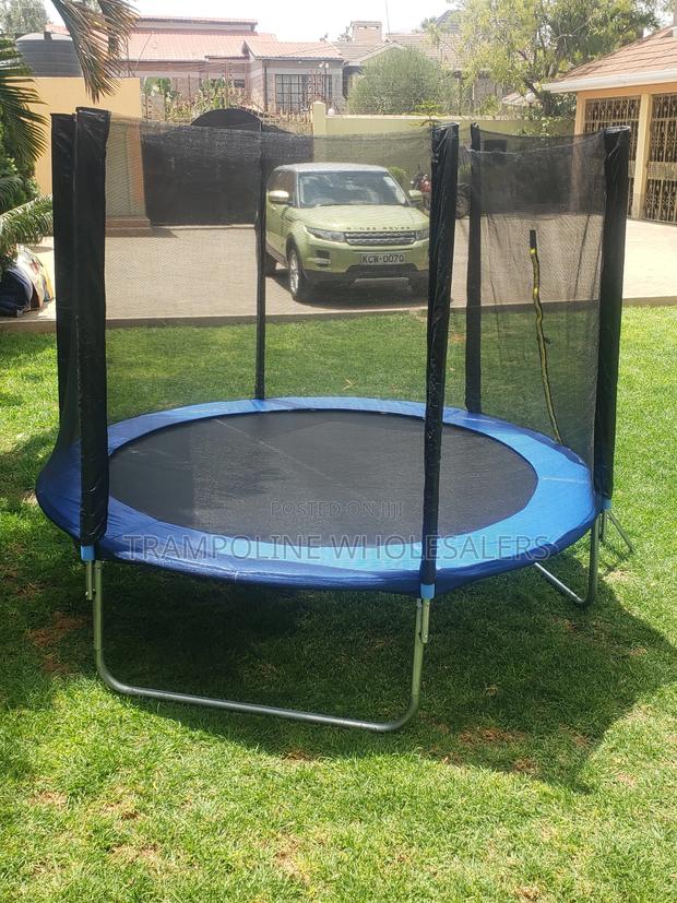 8ft Trampoline Outdoor With Safety Net - thumbnail 3