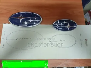 14cm or 10cm Subaru Blue Logo