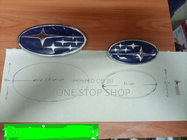 14cm or 10cm Subaru Blue Logo - main view
