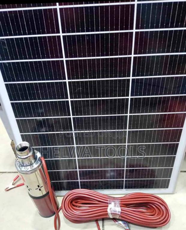 250 Watts Maxmech Solar Submersible Pump + Solar Panel - main view