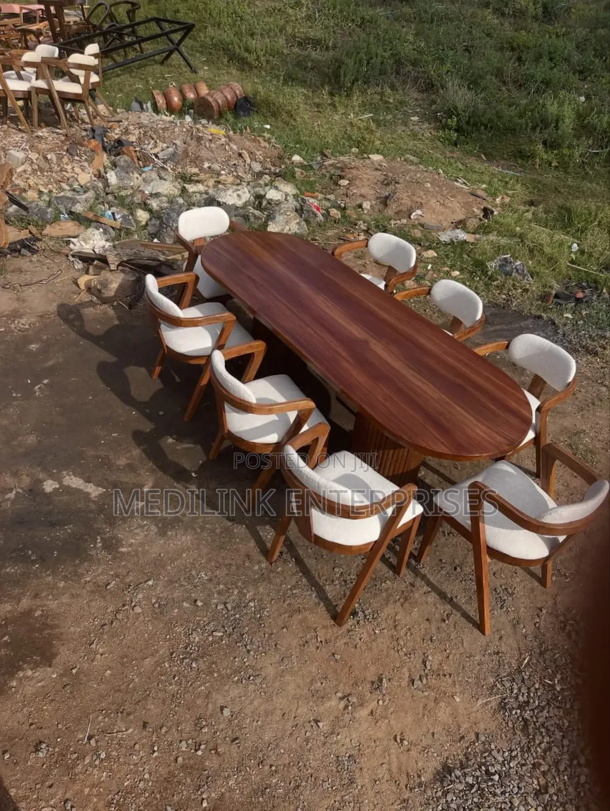 8-Seater Walnut Creek Dinning Table Set