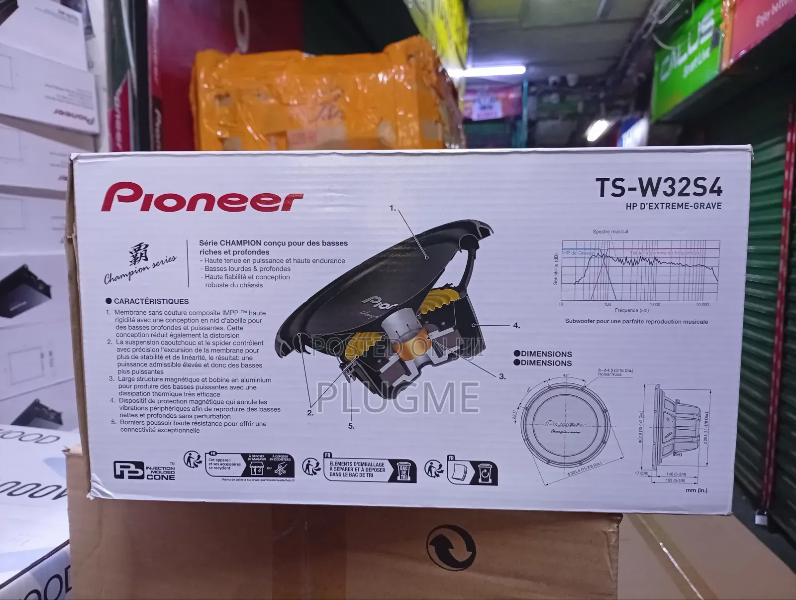 Pioneer Ts-W32s4 12" Champion Series Component Subwoofer