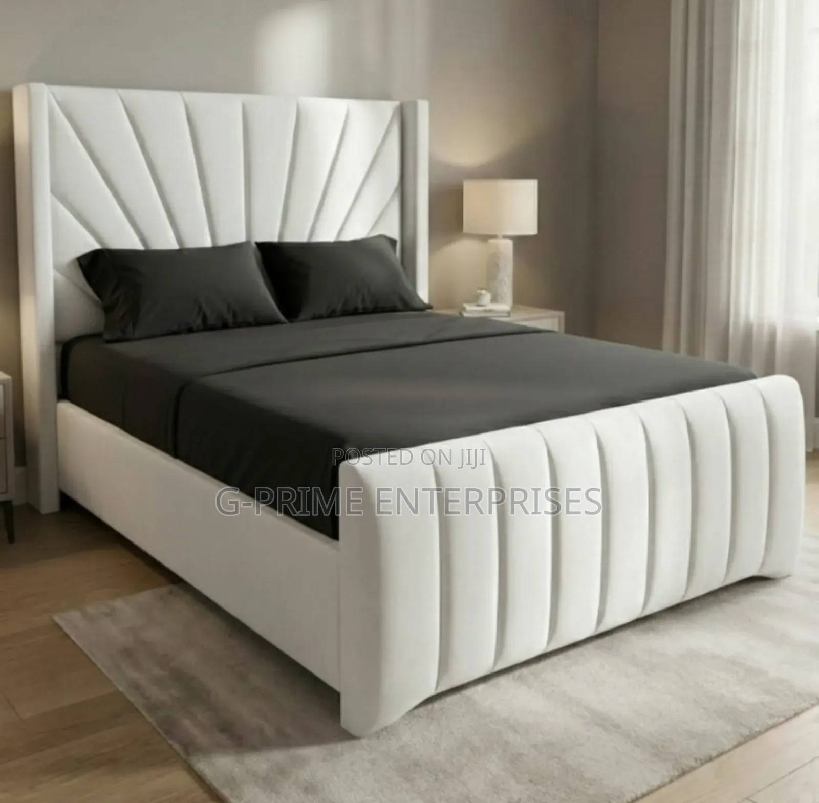 Modern Chester Bed -Cream