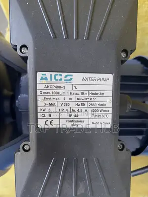 Akp400-3 Aico Booster Pump 4hp Head 19m 3 Inch 1000l/Min (Three Phase)