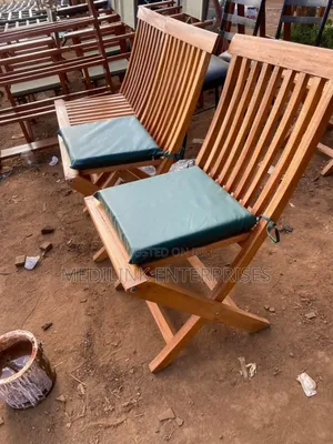 Cushioned Foldable Wooden Chairs