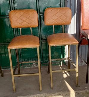 Brown High Backrest Stools. - main view