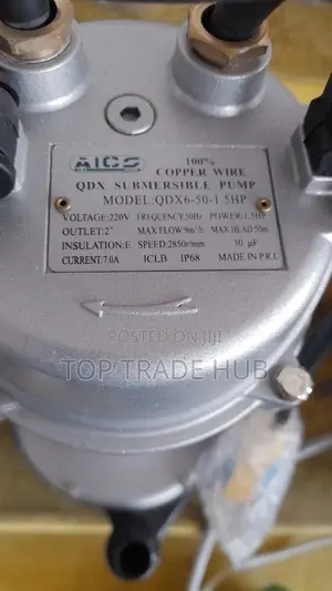 Aico Japan Qdx Shallow Well Submersible Pump 1.5hp 50m Head