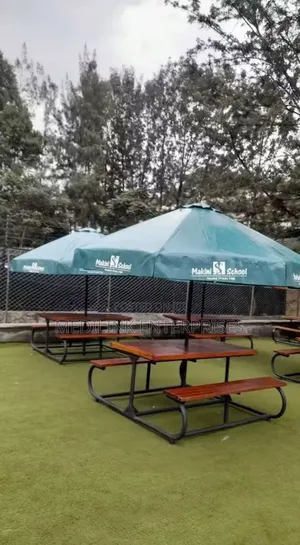 Branded Resort/Hotels and Institutional Benches With Shades