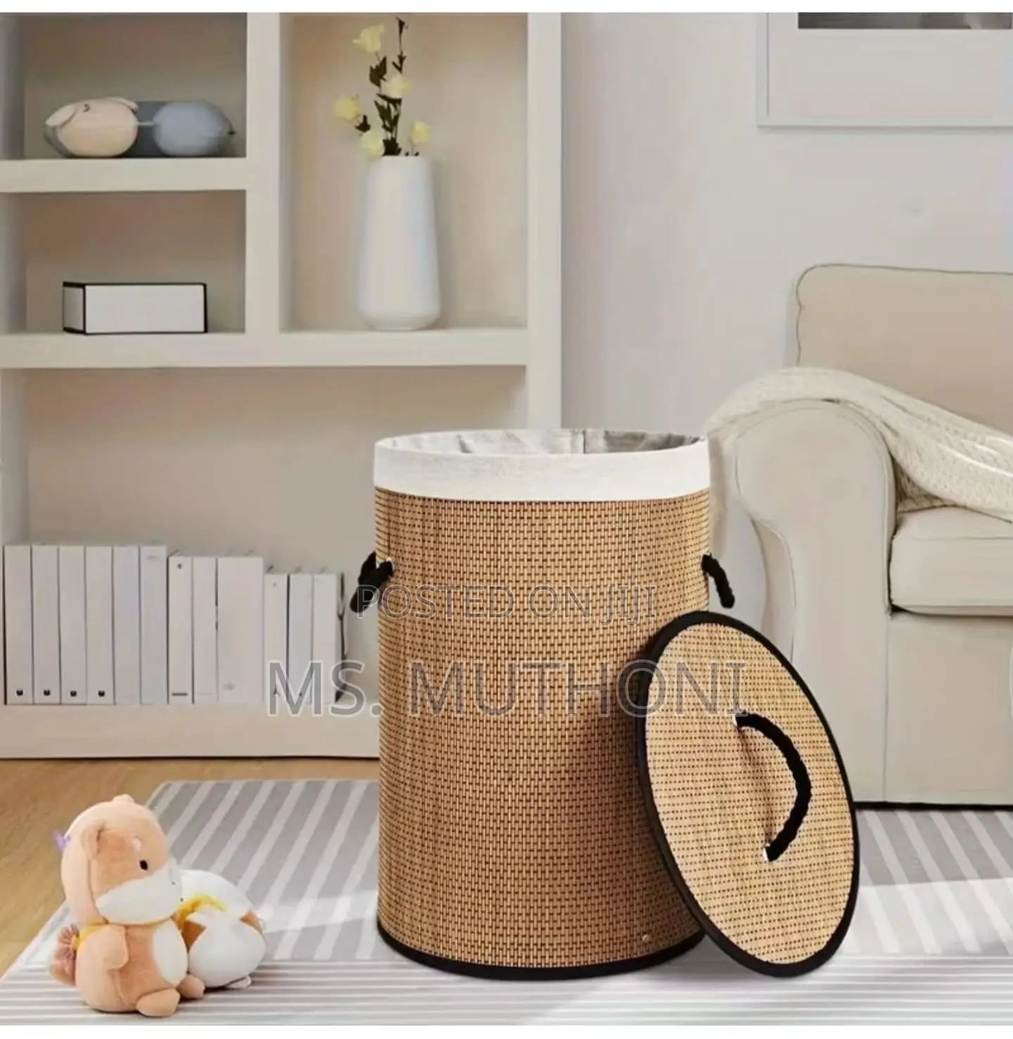 Collapsible/ Foldable Bamboo Laundry Basket