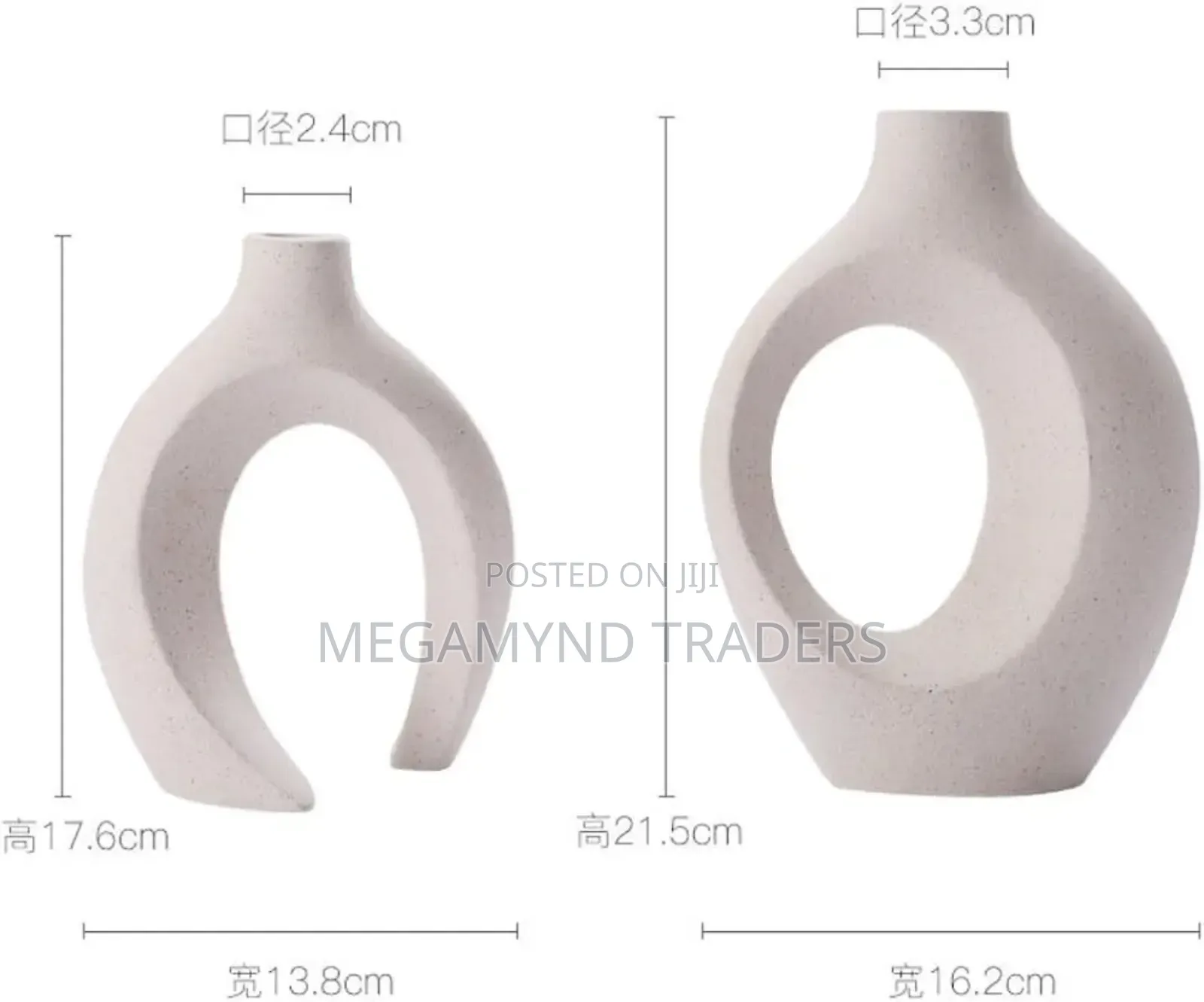 Flowers Vase 2pc /Ceramic Flowers Vase