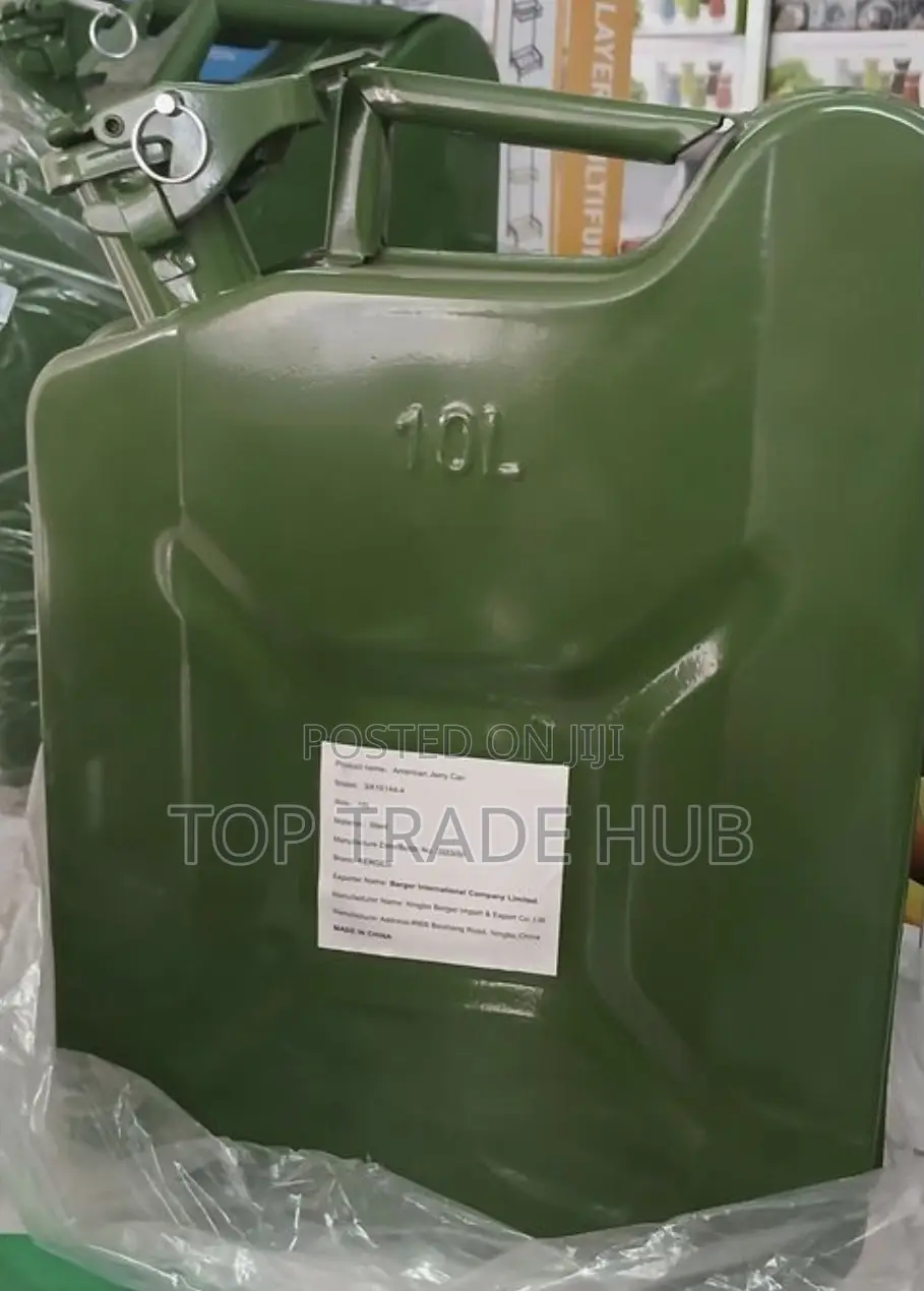 🛢 Heavy-duty 10l Fuel Can – Premium Metal Jerrycan