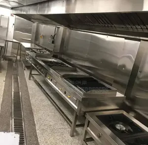 Wall Stainless Steel Commercial Hood Installation