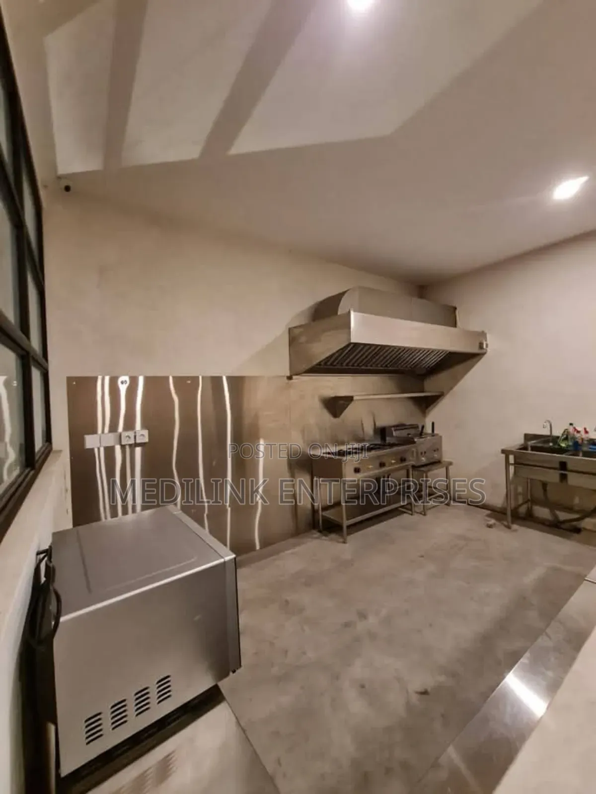 4ft Galvanized Stainless Steel Commercial Kitchen Hood