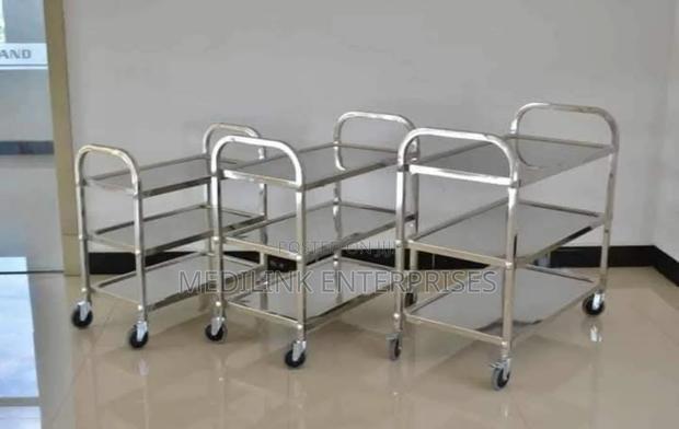 Hospital/Restaurant Service Trolleys Stainless Steel)