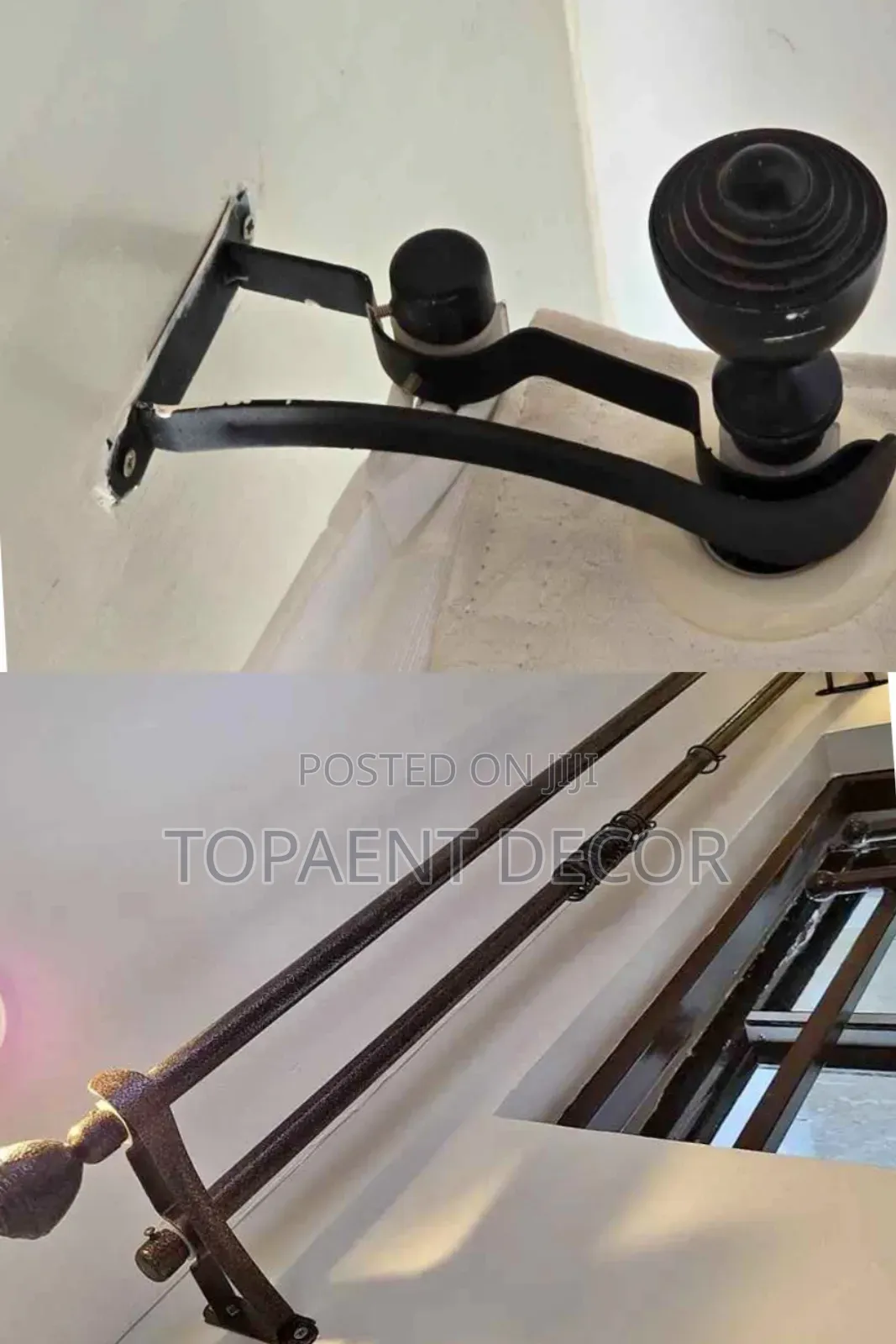 Strong Support For Heavy Duty Curtain Powder Coated Curtain Rods
