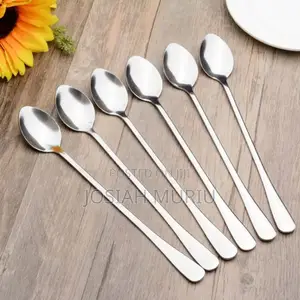 6 PCS Long Handle Iced Tea Spoon,
