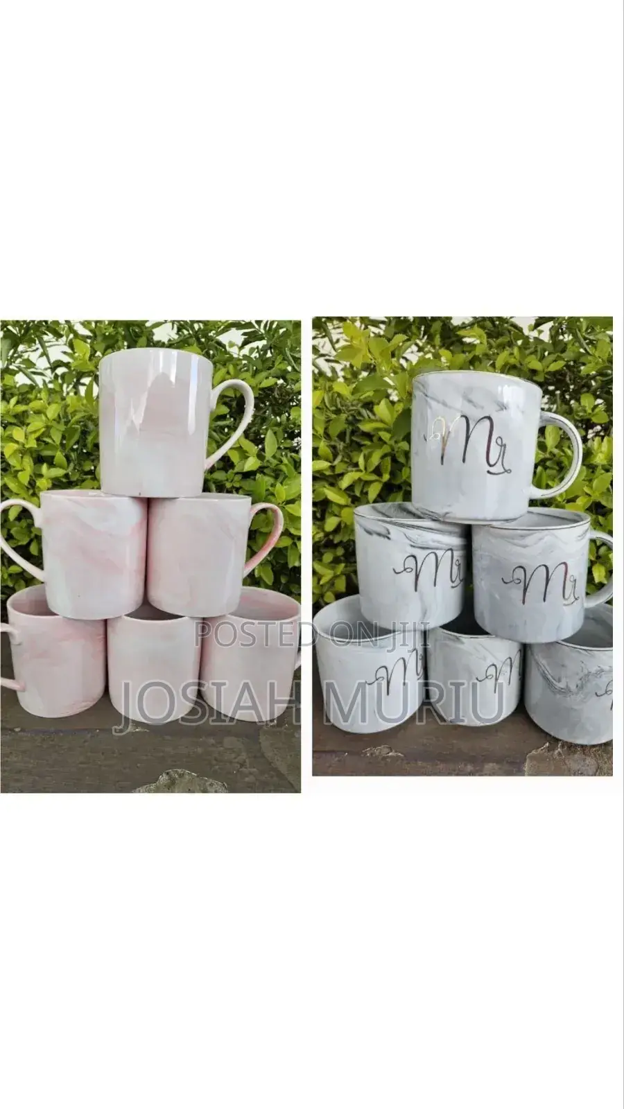 Set of 6 Cups – Includes 3 Pink + 3 Grey.