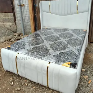 5x6 Luxury White Chester Bed - Free Delivery, Pay on Delivery