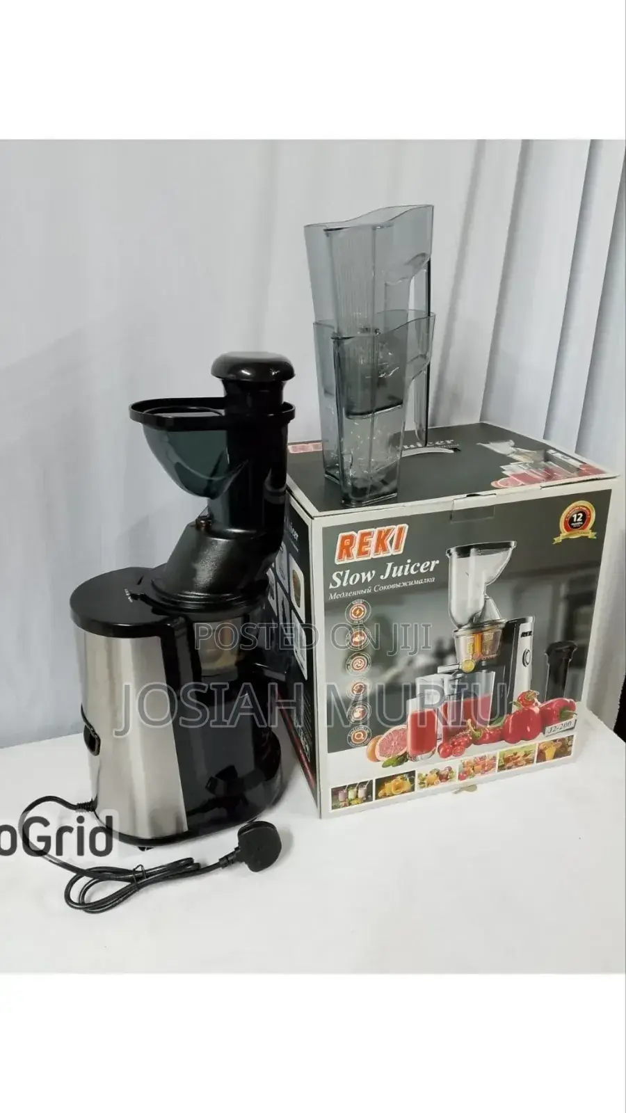 Reki Slow Juicer ,Dc Motor 2 Outlet for Juice Pulp With Low Noise