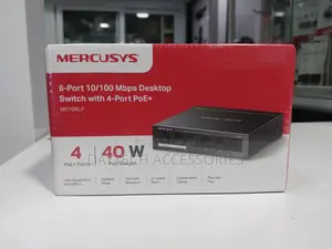 Mercusys Ms106lp 6-Port 10/100mbps 4-Port Poe Desktop Switch