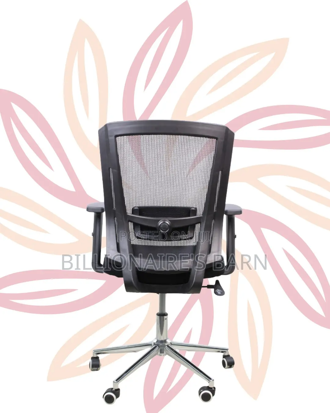 Ergonomic Mid-Back Chair With Chrome Base | Delivery Available