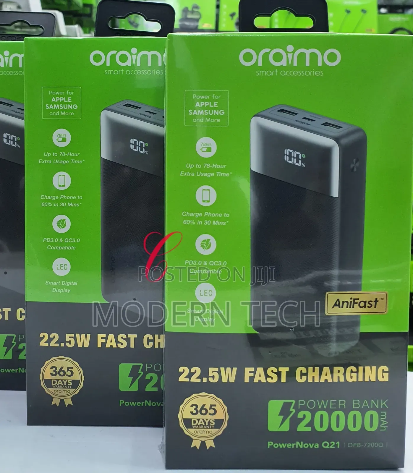 Oraimo Powernova Q21 20000mah 22.5w Power Bank