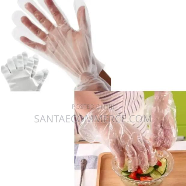 100pcs Disposable Polythene Gloves Kitchen Food Prep