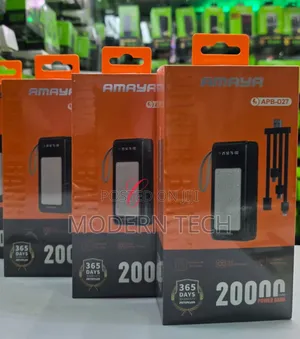Amaya Apb-D27 20000mah Power Bank *With 4 Cables* and Outdoor Lamp