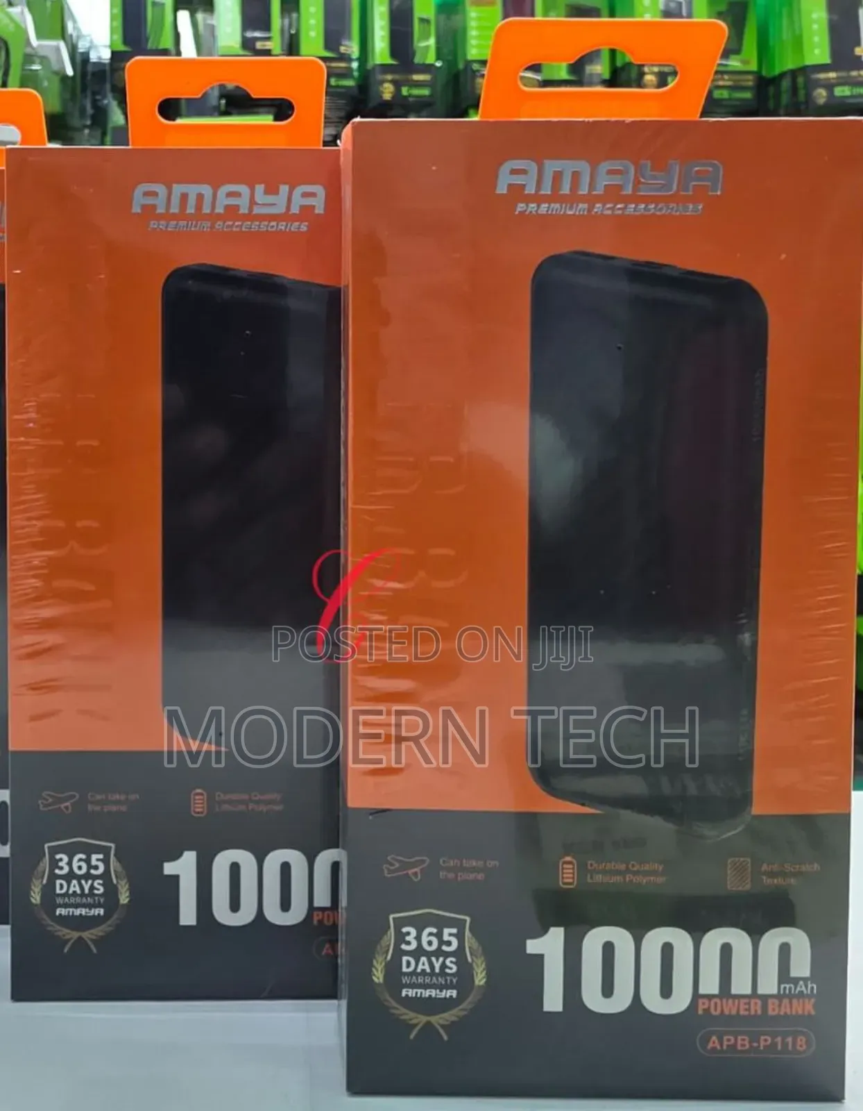 Amaya Apb-P118d 10000mah Antiscratch Texture Power Bank