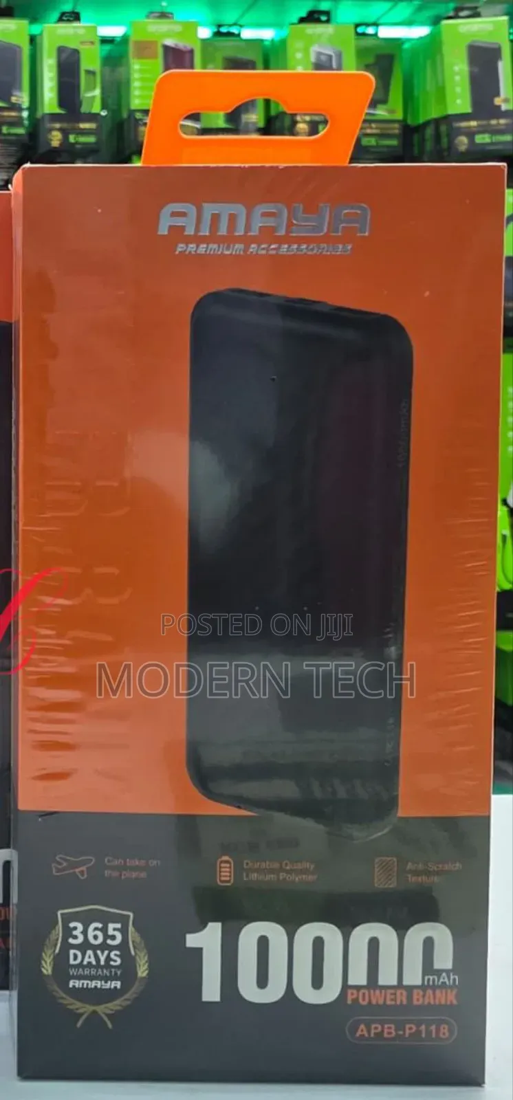 Amaya Apb-P118d 10000mah Antiscratch Texture Power Bank 