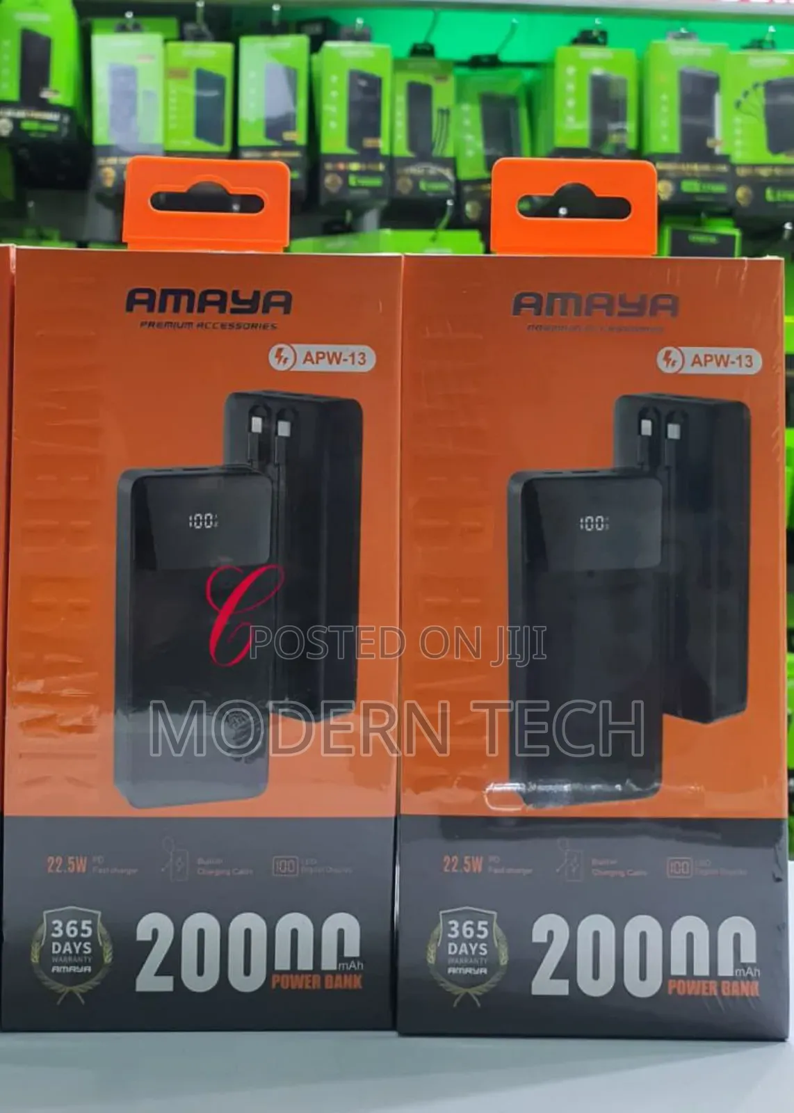 Amaya Apw-13 *22.5w 20,000mah Fast Charging Power Bank.