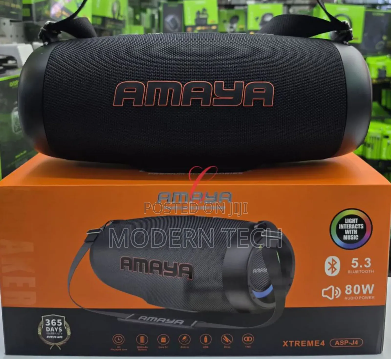 Amaya Xtreme4 Asp-J4 *80w Stereo Sound Wireless Speaker 8hrs Playtime