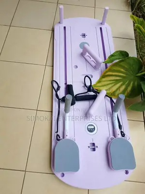 Foldable  Pilates Board Reformer Sliding Set With Resistance Bands