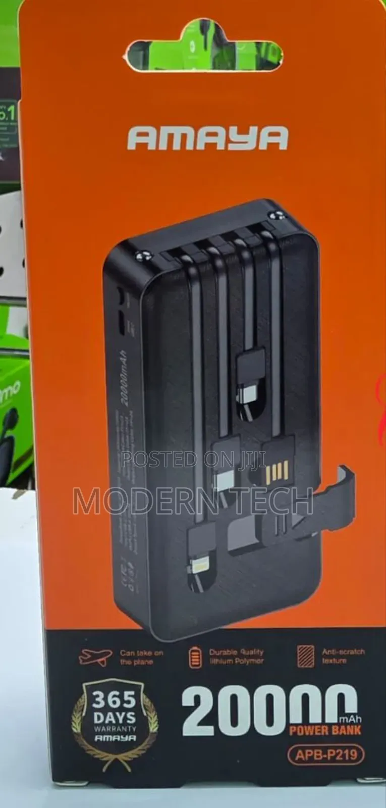 Amaya Apb-P219 20000mah Anti-Scratch Texture Power Bank
