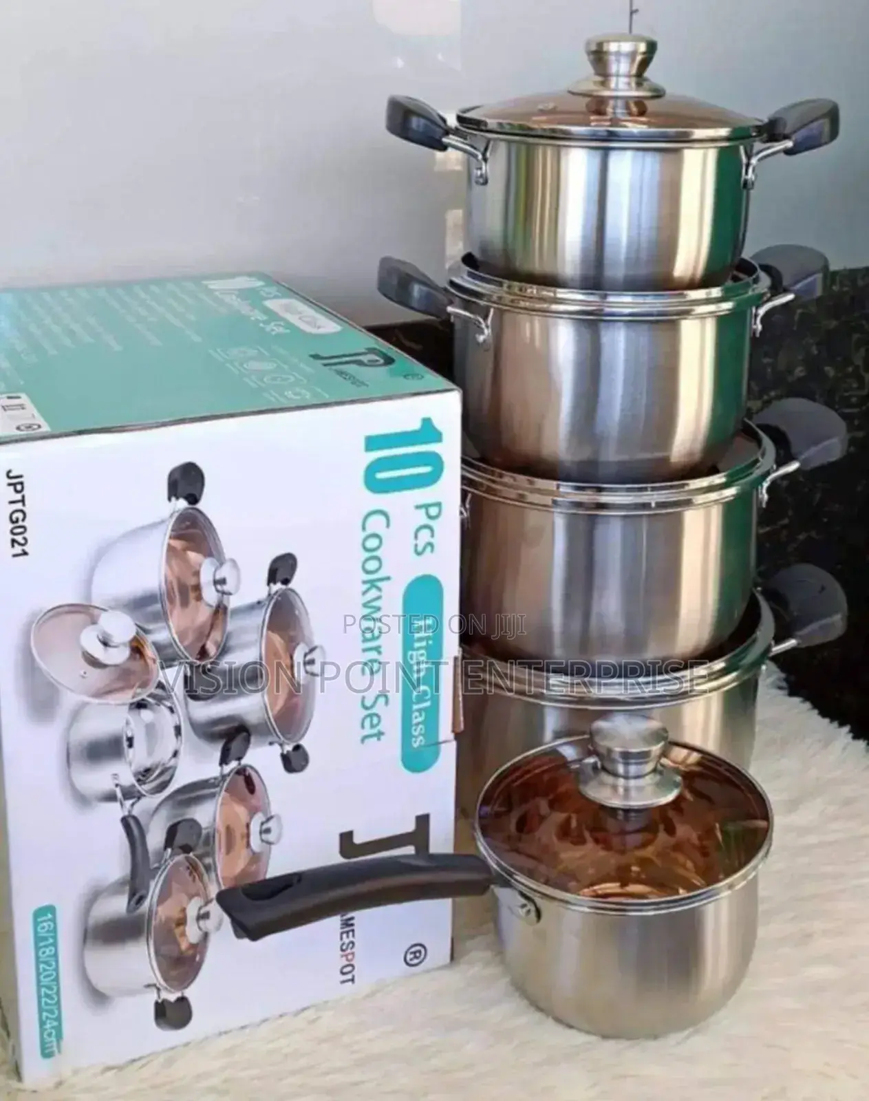 JPT Stainless Cookware 10pcs High Quality