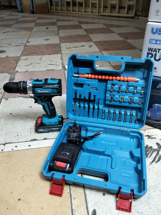 New Powerful Makita Angle Grinder 36v And 2 Battery+ Accessories - main view