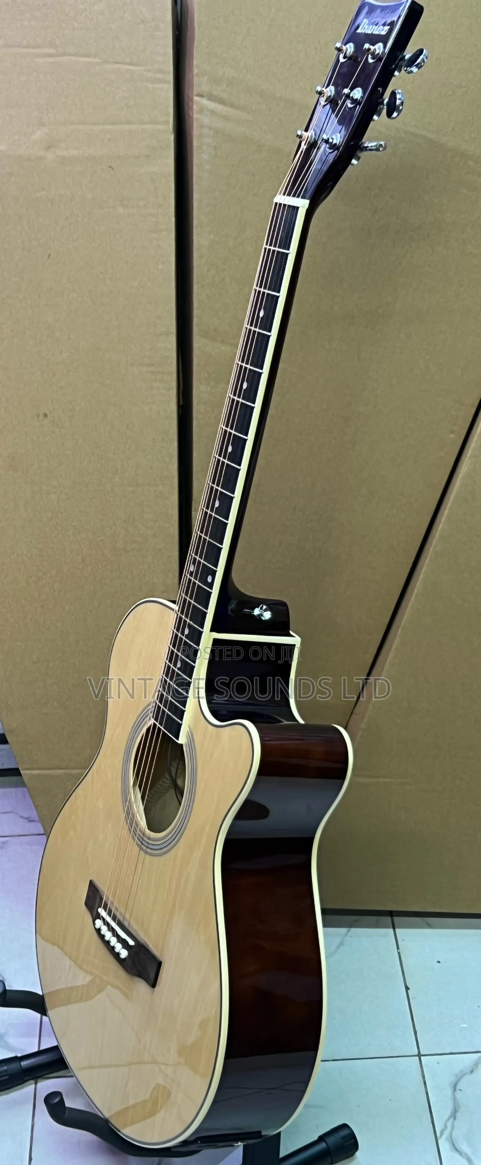 Ibanez 40 Inches Semi Acoustic-Electric Guitar -Natural