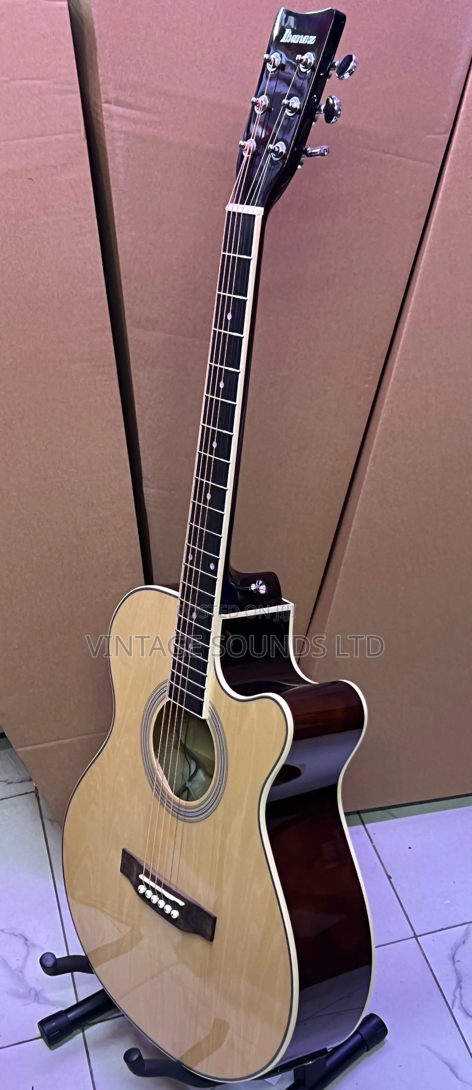 Ibanez 40 Inches Semi Acoustic-Electric Guitar -Natural